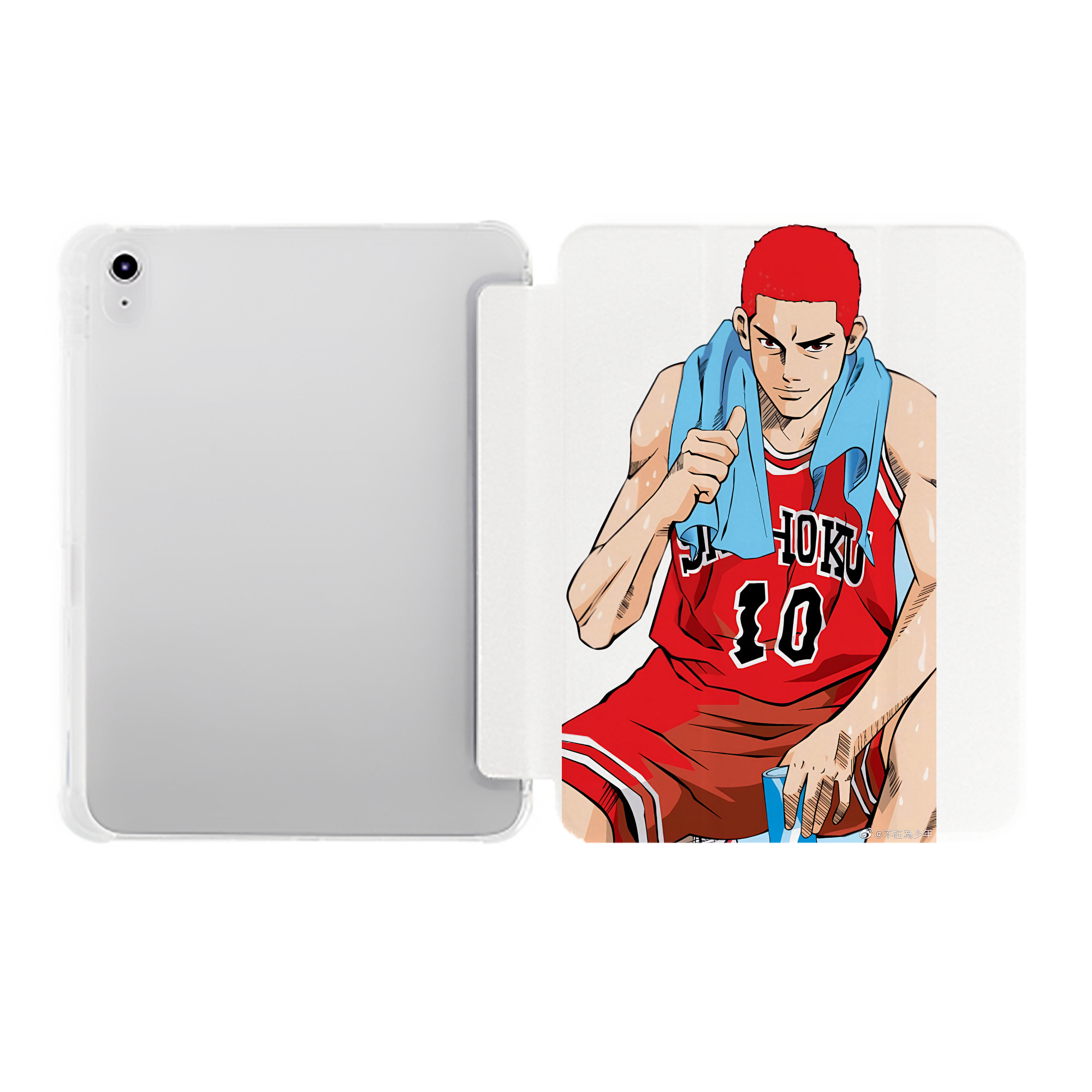 （画像用） SLAM DUNK／スラムダンク IPad ケース ペン収納付き 三つ折りスタンド PUレザー×シリコン 対応機種9.5/10.5/10.9インチ